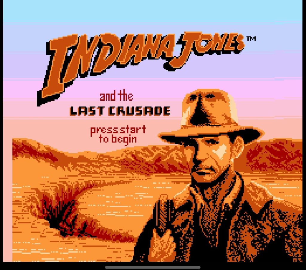 Вступительная заставка в игре NES Индиана Джонс и Последний Крестовый Поход