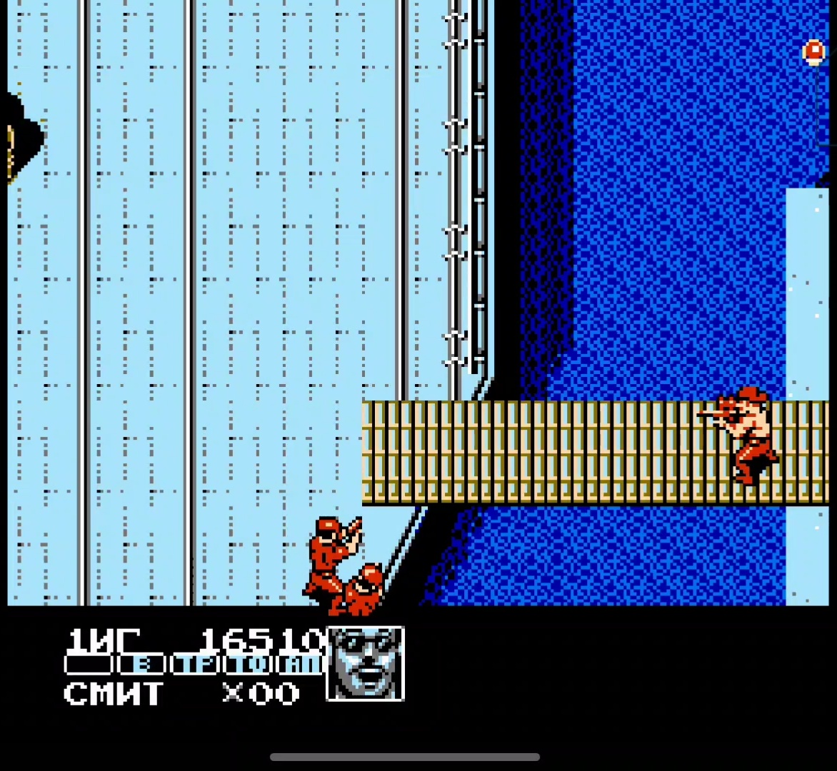 Изображение второго уровня. Игра NES Contra Force