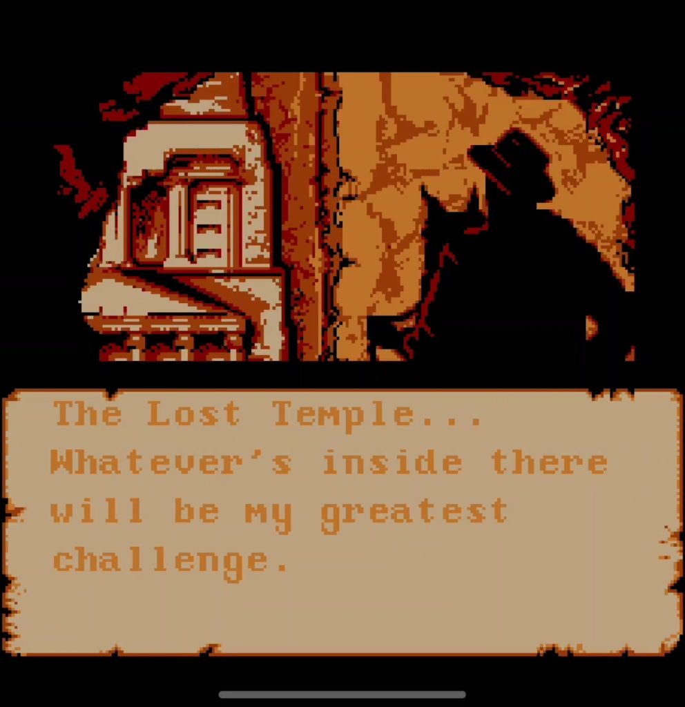 Скриншот игры перед уровнем с буквами