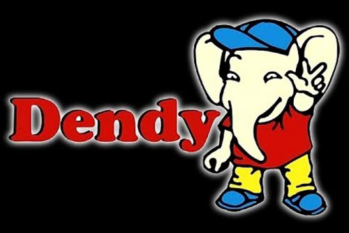 Логотип игровой приставки — слонёнок Денди