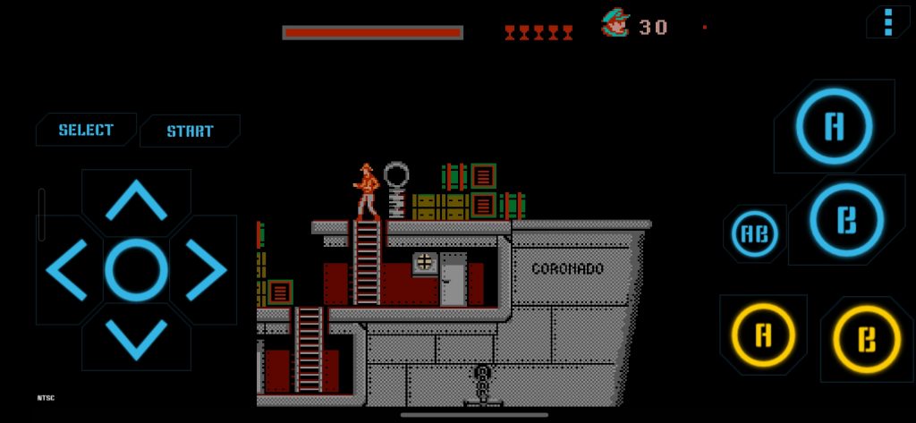 Настройка управления игрой на сенсорном экране на примере эмулятора NES Nostalgia